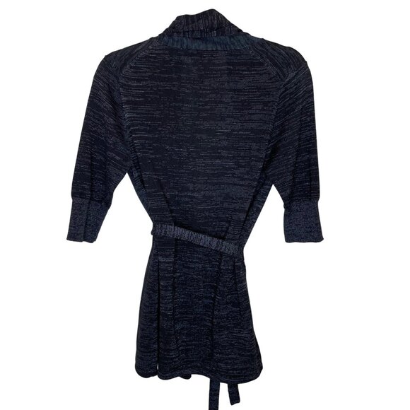 Trina Turk Purple/Black/Silver Belted Cardigan, S - Picture 2 of 8